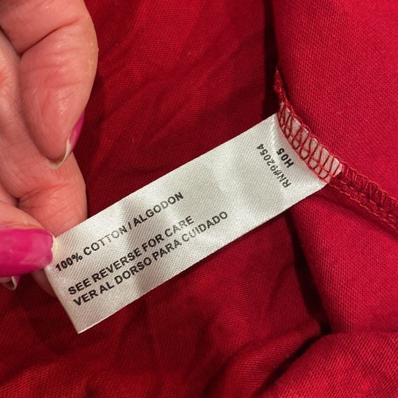 Carolyn Taylor Red Top Cute Tie XL - Picture 11 of 15